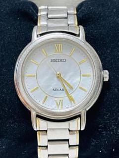 SEIKO - [日本製] SEIKO DOLCE ソーラー V181-0AC0 腕時計 美品