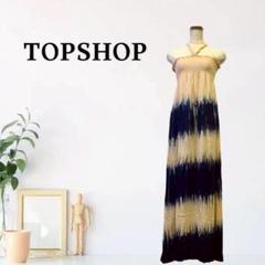 zB19【S】トップショップ ノースリーブ マキシ丈 フレアシルエットのサムネイル