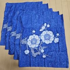 250712-3 ローケツ絞り 座布団カバー 5枚セット