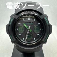G-SHOCK AWG-M100F グリーン＆ブラック 電波ソーラー