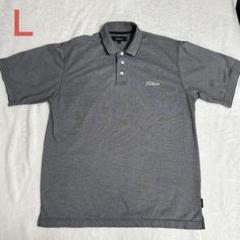 Titleist ポロシャツ Lサイズ グレー刺繍ロゴ入り NO.214