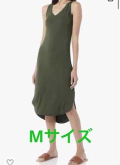 最終値下げ‼️ 夏服⭐️ ミディ ワンピース ジャージー素材 M カーキ