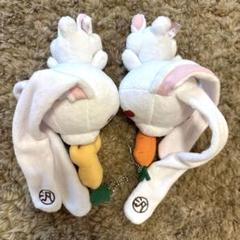 チャックスGP 汎用うさぎ　食い意地マスコット　2匹セット Amazon.co.jp: チャックスGP 汎用うさぎ 食い意地 ぬいぐるみ