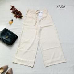 新品タグ付き半額　スタニング　ウォッシャブルワイドパンツ　ZARA テクスチャードジョガーバミューダパンツ - ブラック | ZARA