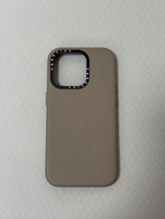 フォロー割　CASETiFY　ペブルケース　iPhone14　グレージュ 超ポイントバック祭】 ペブルケース CASETiFY フォロー割