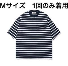 everyone ボーダーTシャツ　M everyone border long sleeve tee shirt (NAVY) | everyone