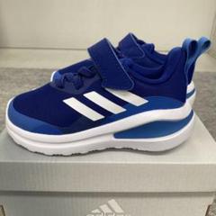 adidasアディダスキッズジュニアスニーカー マジック式ネイビー紺色新品13