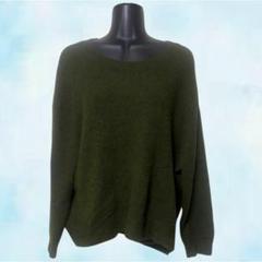 H&M　エイチアンドエム　セーター　グリーン　メンズ　ニット　シンプル
