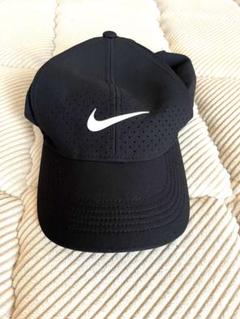 Nike ブラックキャップ 通気性メッシュ　フリーサイズ