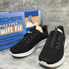 【新品未使用】スケッチャーズ スウィフトフィット スリップオン 29.5 黒