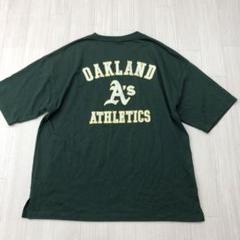 MLB オークランド アスレチックス Tシャツ XL バックプリント　刺繍ロゴ