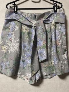 花柄ハイウエストショートパンツ