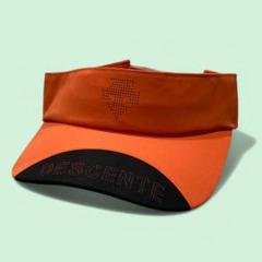 DESCENTE GOLF デサント ゴルフ サンバイザー オレンジ