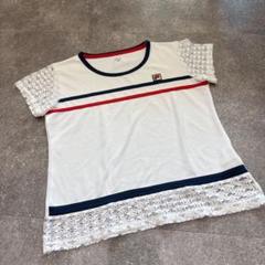 FILA メッシュ Tシャツ Mサイズ ホワイト