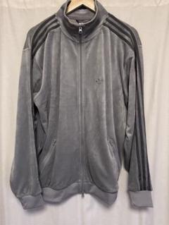 adidas ベロアジャケット M グレー