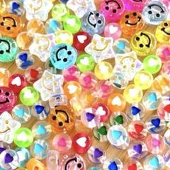 ハート スマイル ニコちゃん ハンドメイド パーツ ビーズ