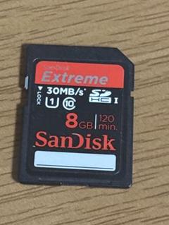 SanDisk Extreme 8GB SDカード 30MB/s