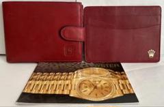 ロレックス純正　ノベルティ　カーフレザー ・ウォレット　カードケース　冊子付3点