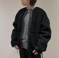 新品 HYKE FAUX SHEARING JACKET 黒 ブラック 2 - メルカリ