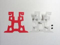 ミニ四駆 キャッチャー レッド 加工 MS用 アイアンテール ロング 07