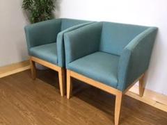 管414☆自社便配送地域あり☆相合家具☆シングルソファ2脚☆ラウンジ・スナック