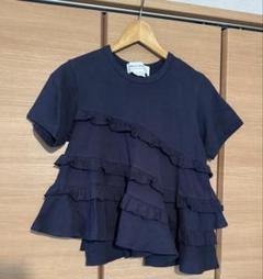 COMME des GARÇONS GIRL ネイビー フリル Tシャツ S 2025年最新】コムデギャルソンガール tシャツの人気アイテム