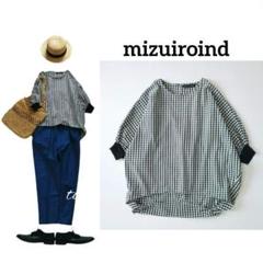 mizuiroind✨️コクーン ギンガムチェック ブラウス mizuiroind✨️コクーン ギンガムチェック ブラウス - メルカリ