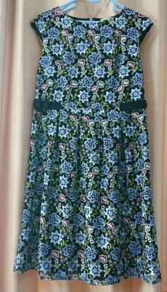 新品♡ローズティアラ フラワーワンピース50♡tobechic♡大きなサイズ ...