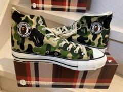A BATHING APE 迷彩ハイカットスニーカー デッドストック