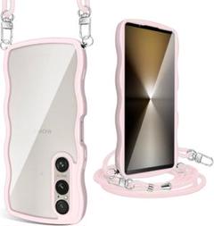 Xperia 1 VI ケース クリア ショルダーストラップ付き