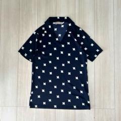 激レアEMPORIO ARMANI 総柄ポロシャツ イタリア製 M～L相当y2k