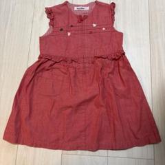 極美品⭐︎familiar 半袖ワンピース 赤 チェック　130cm 極美品⭐︎familiar 半袖ワンピース 赤 チェック 130cm ワンピース
