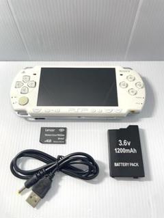 【動作品】SONY PSP-2000 本体 セラミックホワイト(付属品あり)