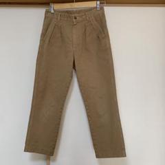 MHL ストレートパンツ コットン ツータック チノパンツ ベージュ MHL ストレートパンツ コットン ツータック チノパンツ ベージュ