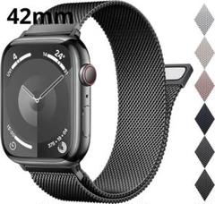 アップルウォッチ ステンレスベルト マグネット式 ブラック42mm