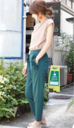 myu ポケットフリル美脚パンツ