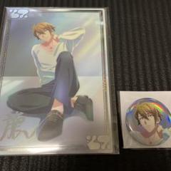 【美品】アニナナ展　十龍之介　クリアケース付きビジュアルカード・オーロラ缶バッジ