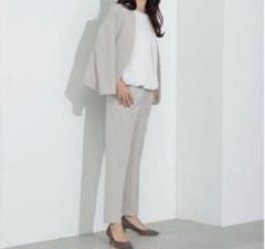 natural beauty basic ベージュ パンツスーツ 上下セット 2025年最新】NATURAL BEAUTY BASIC レディース ビジネス パンツ