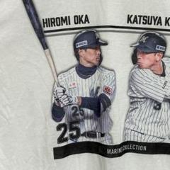 千葉ロッテマリーンズ　岡大海　角中勝也 Tシャツ　フリーサイズ