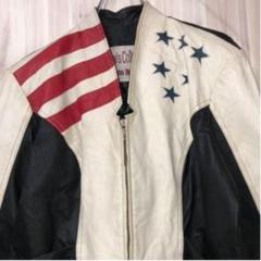 XL!Diane’s 星条旗 レザー シングルライダースJKT ビンテージ