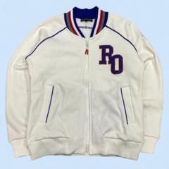 Rosasen ロサーセン 裏起毛 ブルゾン M ホワイト ゴルフ メンズ