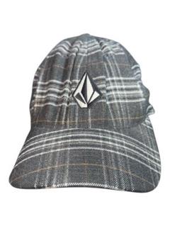Volcom グレー チェック ベースボールキャップ