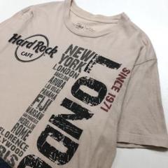 ハードロックカフェ 半袖Tシャツ ベージュ メンズS