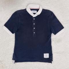 THOM BROWNE トムブラウン ポロシャツ 半袖 ネイビーのサムネイル