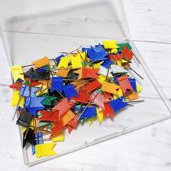 YOUOWO 虫ピン 旗くぎ多色 シルクピン 35mm 約150本