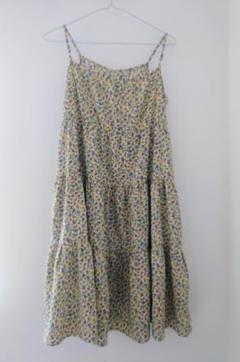 グローバルワーク 花柄 ノースリーブ キャミソールワンピース XXL
