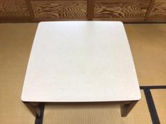 家具調コタツ　National　天然木 白・ダークブラウン　80・80