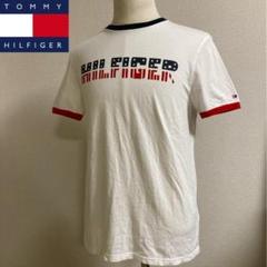 トミーヒルフィガー リンガーネック 在原みゆ紀 Tシャツ TEE ホワイト M
