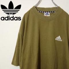 adidas Tシャツ 90s 国旗タグ パフォーマンス 刺繍 レアカラー