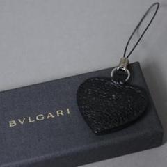 美品】 BVLGARI ブルガリ ハートストラップ チャーム レザー
